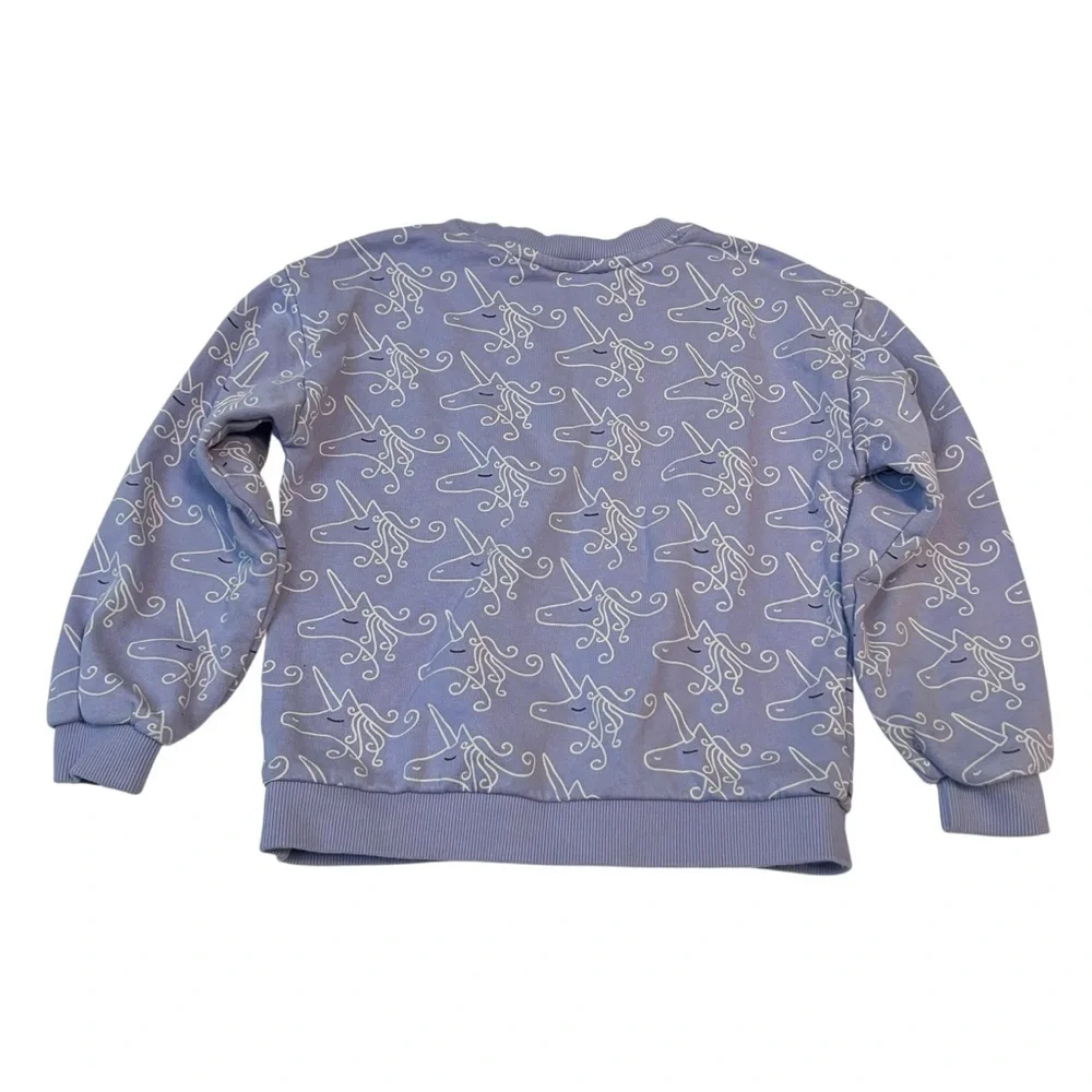 Hanna Andersson Print Balloon Sleeve French Terry Sweatshirt Size 120 6/7 - Picture 4 of 7